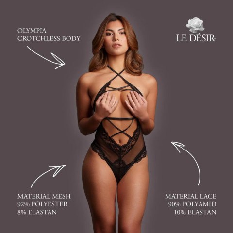 Olympia - Crotchless Body - One Size - Black