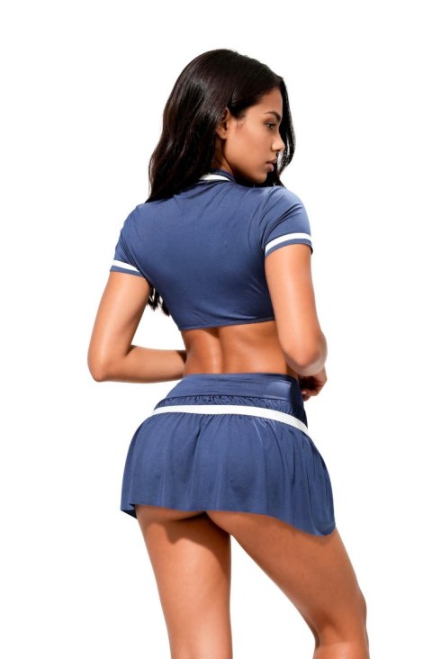 Top,skirt and thong 110900 blue