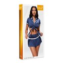 Top,skirt and thong 110900 blue