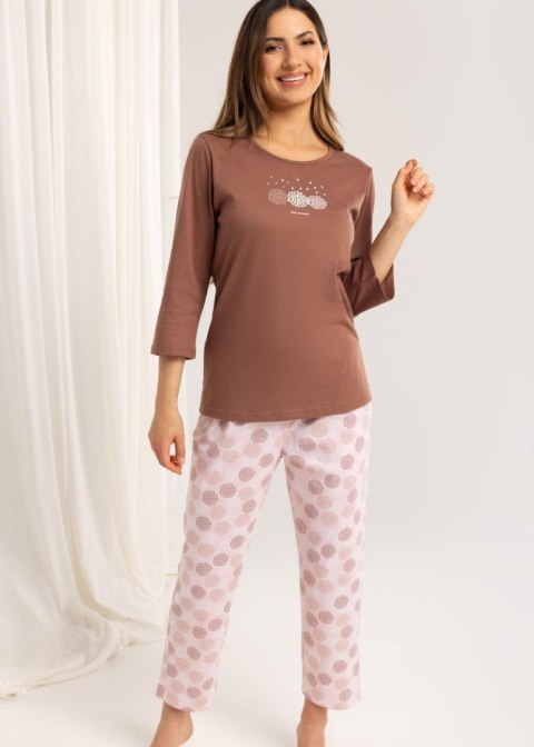 PIŻAMA REGINA DAMSKA 702 BRĄZ