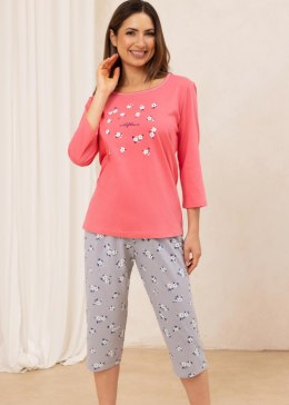 PIŻAMA REGINA DAMSKA 707 RÓŻ XXL