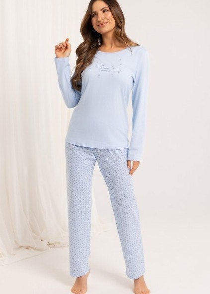 PIŻAMA REGINA DAMSKA 708 NIEBIESKI