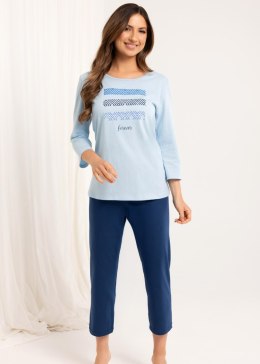 PIŻAMA REGINA DAMSKA 709 NIEBIESKI XXL-3XL