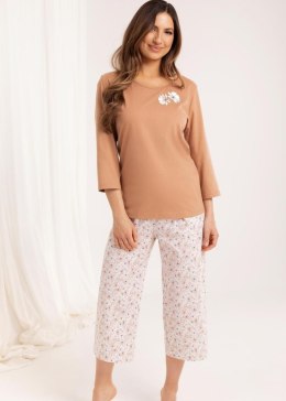 PIŻAMA REGINA DAMSKA 711 BRĄZ XXL-4XL