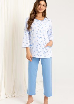 PIŻAMA REGINA DAMSKA 723 NIEBIESKI XXL-3XL