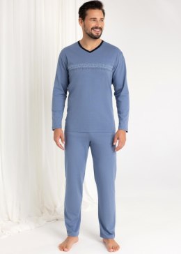 PIŻAMA REGINA MĘSKA 485 NIEBIESKI XXL-3XL