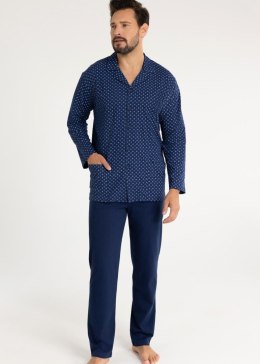 PIŻAMA REGINA MĘSKA 486 GRANAT XXL-3XL