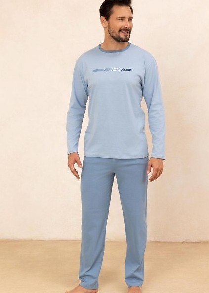 PIŻAMA REGINA MĘSKA 494 J NIEBIESKI