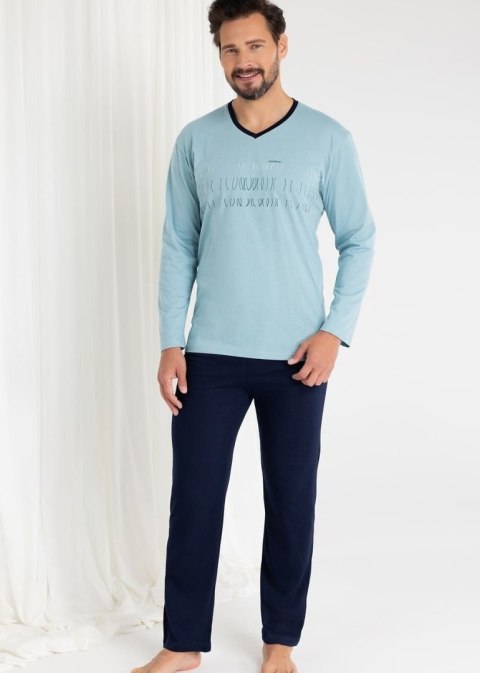 PIŻAMA REGINA MĘSKA 495 MORSKI XXL-3XL