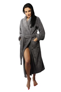 PODOMKA ELIZA DŁUGA PUCH SZARY