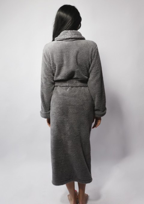 PODOMKA ELIZA DŁUGA PUCH SZARY