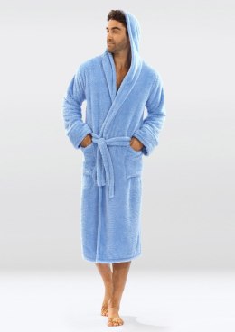 Podomka 130 Męska z kapturem PUCH CIEMNY NIEBIESKI