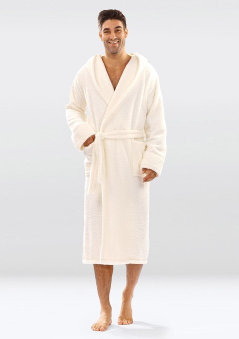 Podomka 130 Męska z kapturem PUCH ECRU